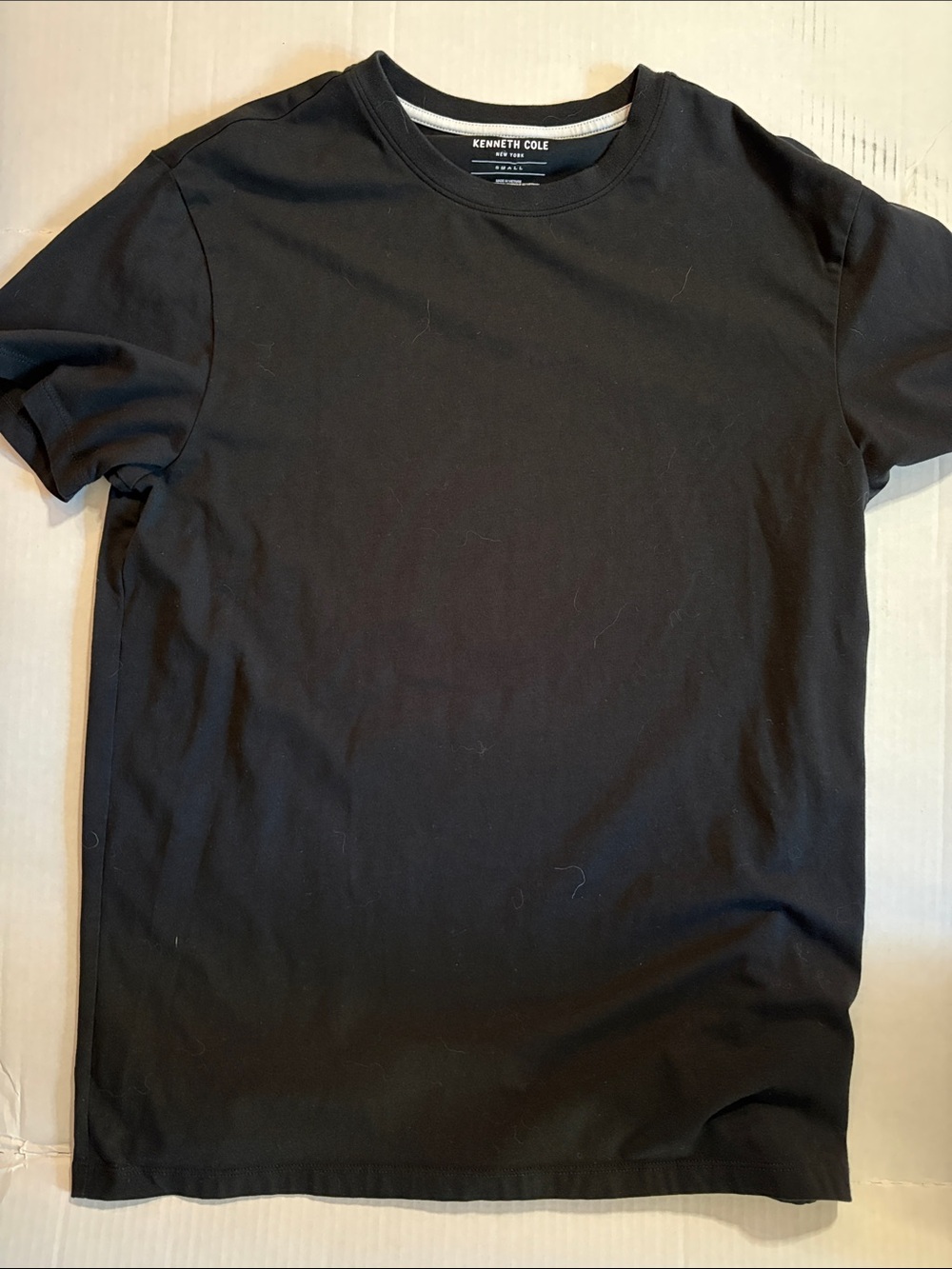 Kenneth Cole Black Short-Sleeve Crew Neck Tee